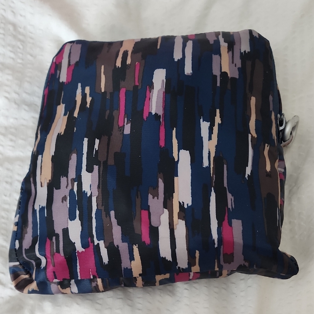 Lug Women's Travel Bag in Blue and Pink Pattern. Packable
